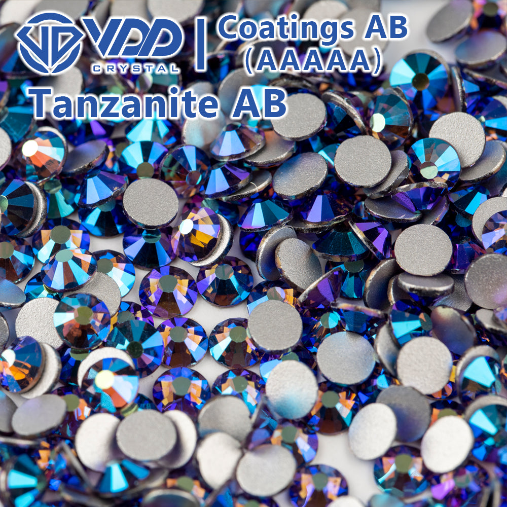 VDD 098 Tanzanite AB Ocean Series High Quality Non-hotfix Glass Crystal Rhinestones Flatback Strass Stones