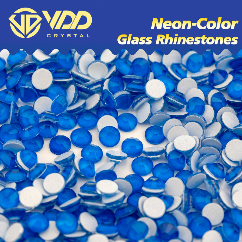 VDD 284 M Blue Ocean Series High Quality Non-hotfix Glass Crystal Rhinestones Flatback Strass Stones