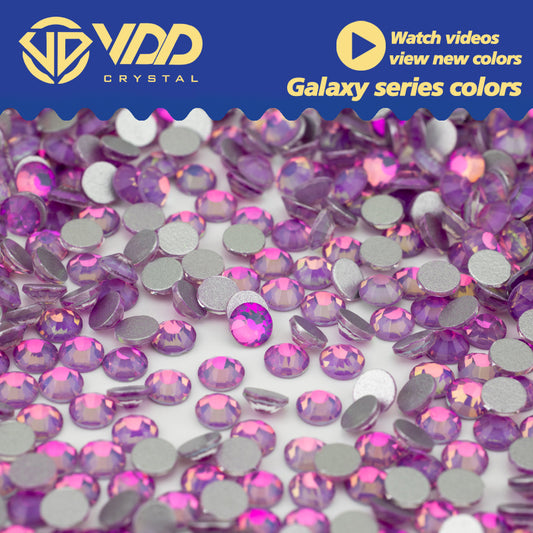 VDD 420 Galaxy-Lavender Ocean Series High Quality Non-hotfix Glass Crystal Rhinestones Flatback Strass Stones