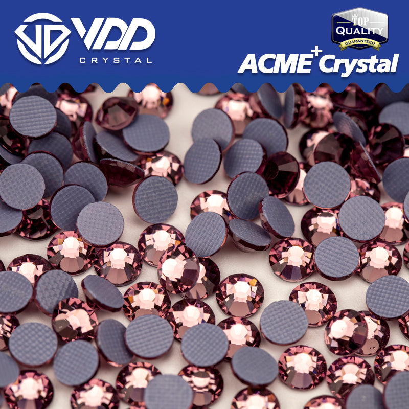 VDD 032 Lt. Amethyst  ACME+Series AAAAA Top Quality Hot-Fix Glass Crystal Rhinestones Flatback Strass Stones