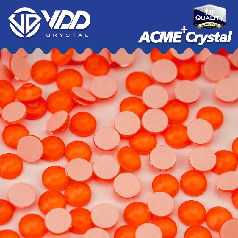 VDD  287 M Red Orange  ACME+Series AAAAA Top Quality Hot-Fix Glass Crystal Rhinestones Flatback Strass Stones