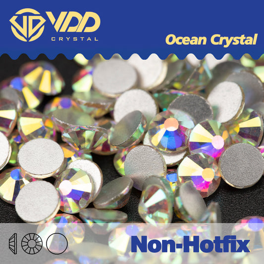 VDD 055 Crystal AB Ocean Series High Quality Non-hotfix Glass Crystal Rhinestones Flatback Strass Stones