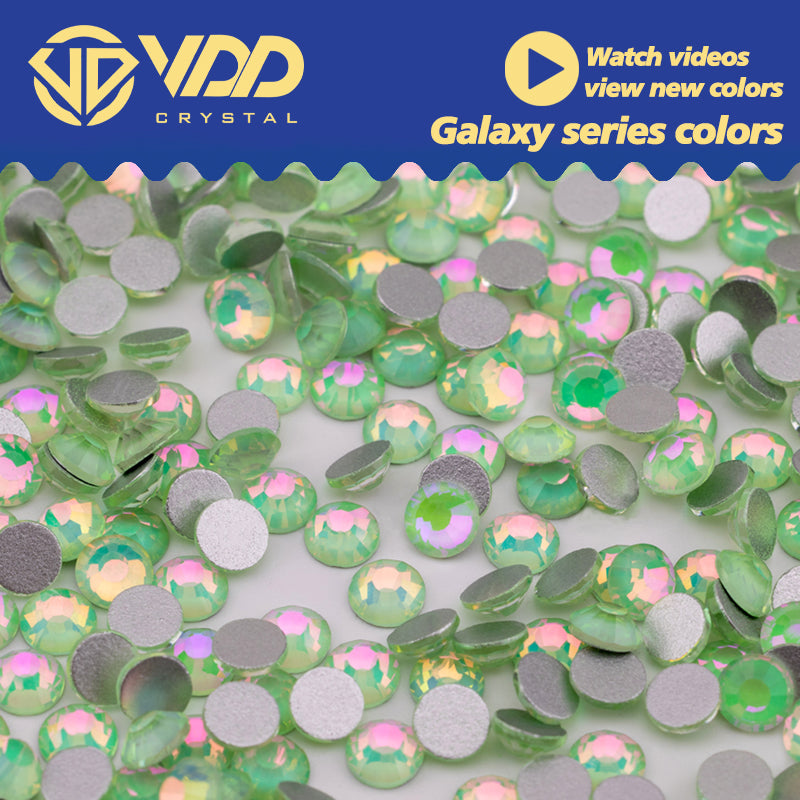 VDD 411 Galaxy-Green Ocean Series High Quality Non-hotfix Glass Crystal Rhinestones Flatback Strass Stones