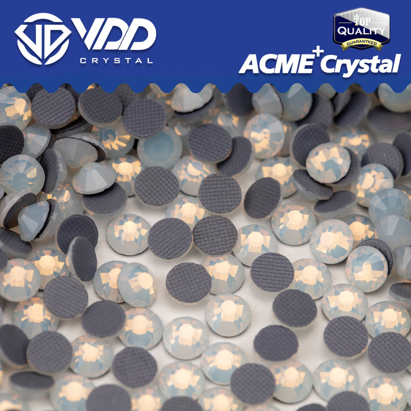 VDD 044 White Opal  ACME+Series AAAAA Top Quality Hot-Fix Glass Crystal Rhinestones Flatback Strass Stones