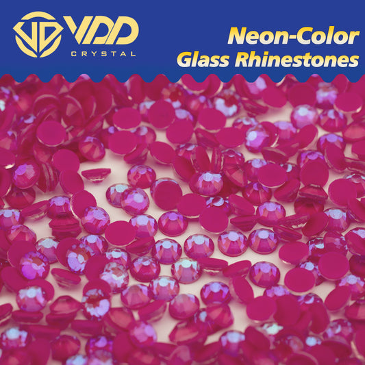 VDD 306 D Fuchsia Ocean Series High Quality Non-hotfix Glass Crystal Rhinestones Flatback Strass Stones