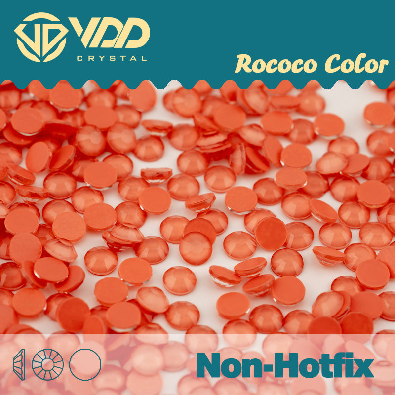 VDD 327 Rococo-Lt.R.Coral Ocean Series High Quality Non-hotfix Glass Crystal Rhinestones Flatback Strass Stones