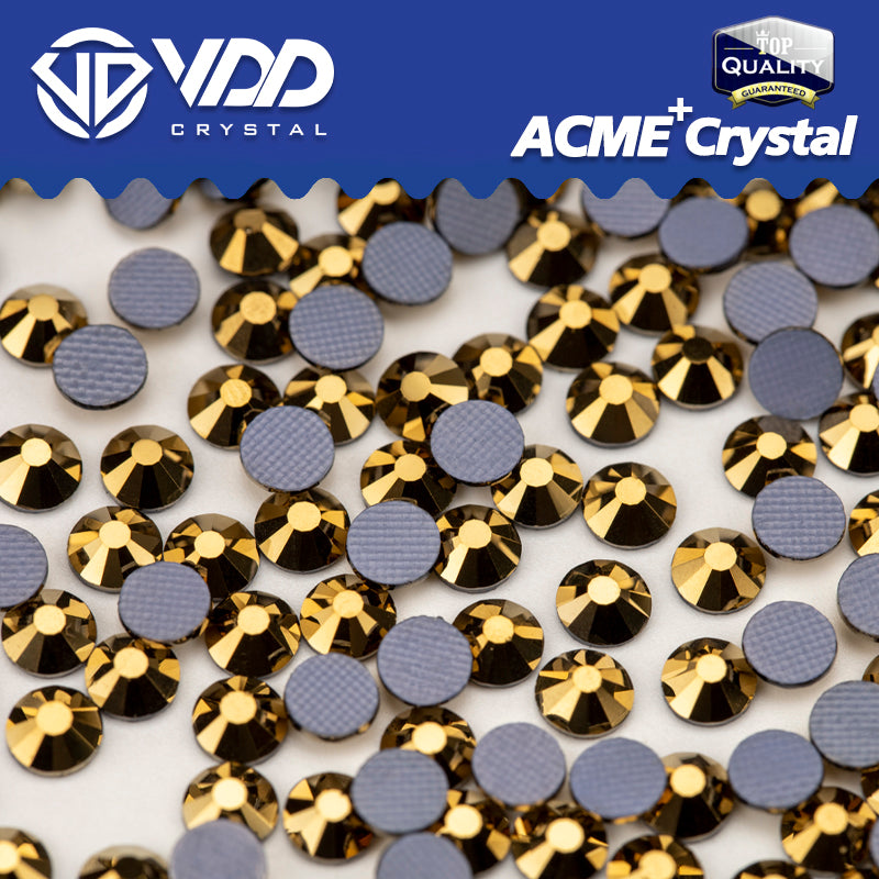 VDD 067 Aurum  ACME+Series AAAAA Top Quality Hot-Fix Glass Crystal Rhinestones Flatback Strass Stones