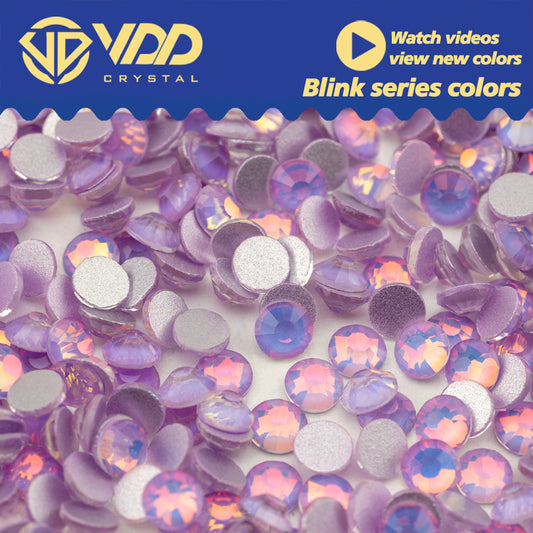 VDD 470 Blink-Violet Ocean  Series High Quality Non-hotfix Glass Crystal Rhinestones Flatback Strass Stones