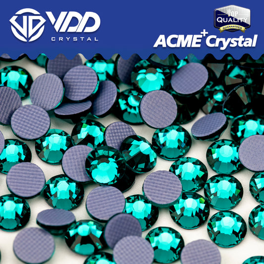 VDD 026 Green Zircon  ACME+Series AAAAA Top Quality Hot-Fix Glass Crystal Rhinestones Flatback Strass Stones