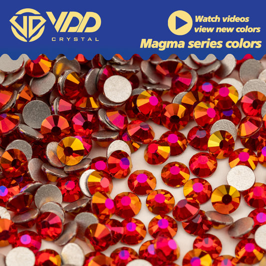 VDD 356 Magma Cherry Ocean Series High Quality Non-hotfix Glass Crystal Rhinestones Flatback Strass Stones