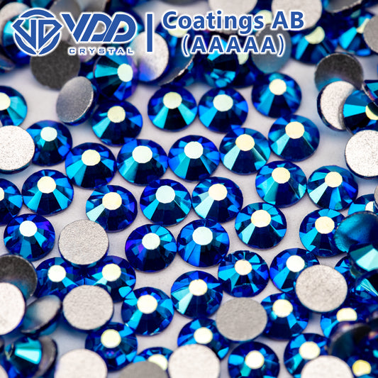 VDD  074 Sapphire AB  Ocean Series High Quality Non-hotfix Glass Crystal Rhinestones Flatback Strass Stones