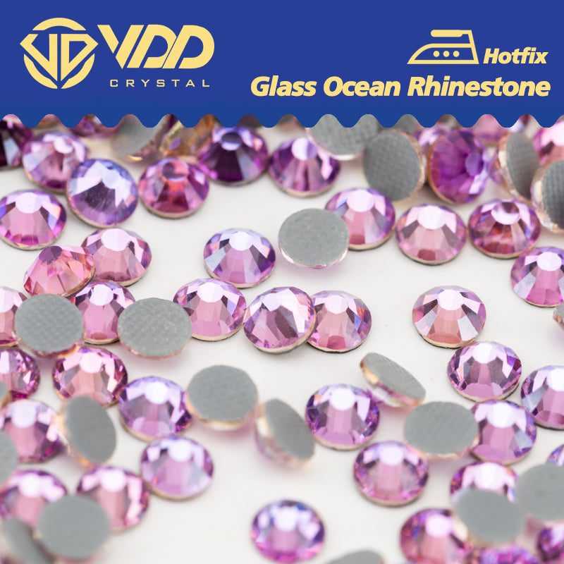 VDD 037 Angel Violet Ocean Series High Quality  Hot-Fix Glass Crystal Rhinestones Flatback Strass Stones