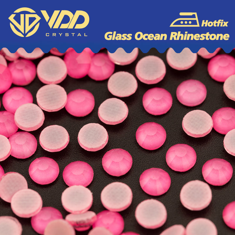 VDD 289 M Pink Ocean Series High Quality  Hot-Fix Glass Crystal Rhinestones Flatback Strass Stones