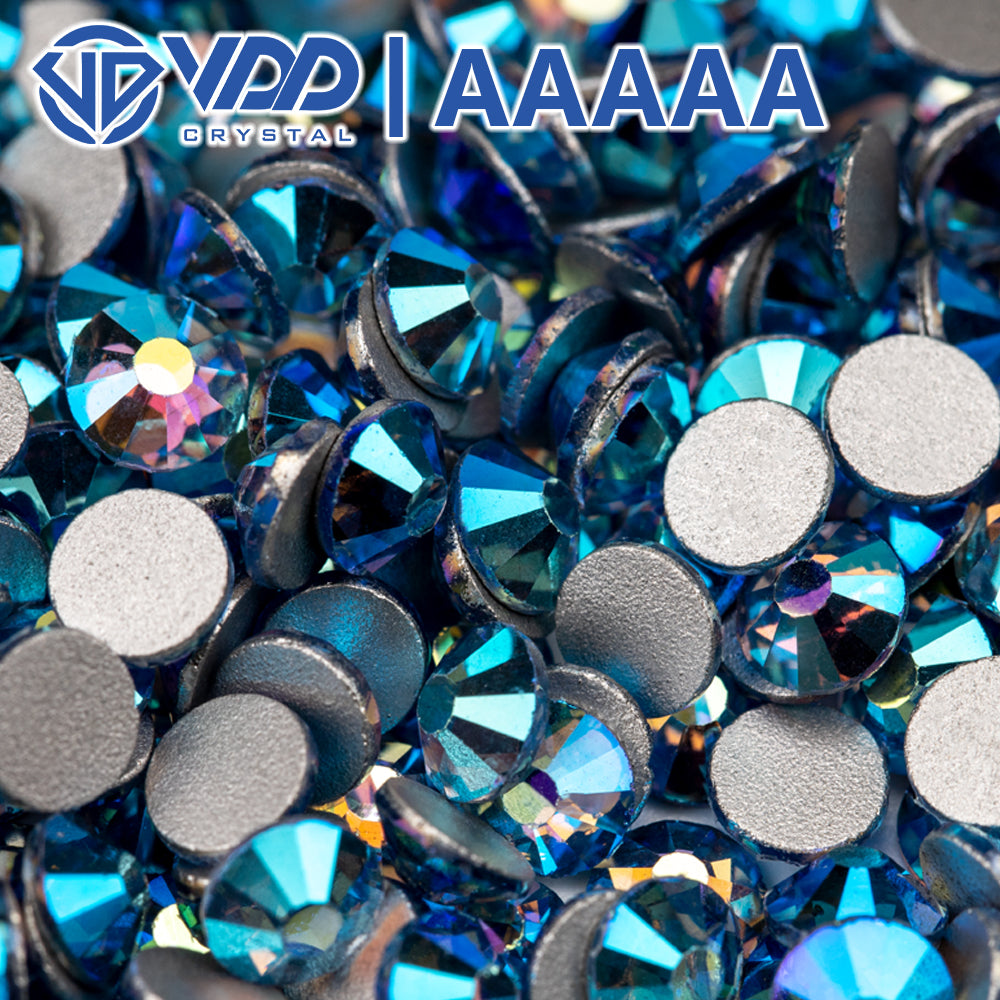 VDD 090 Lt.Sapphire AB Ocean Series High Quality Non-hotfix Glass Crystal Rhinestones Flatback Strass Stones