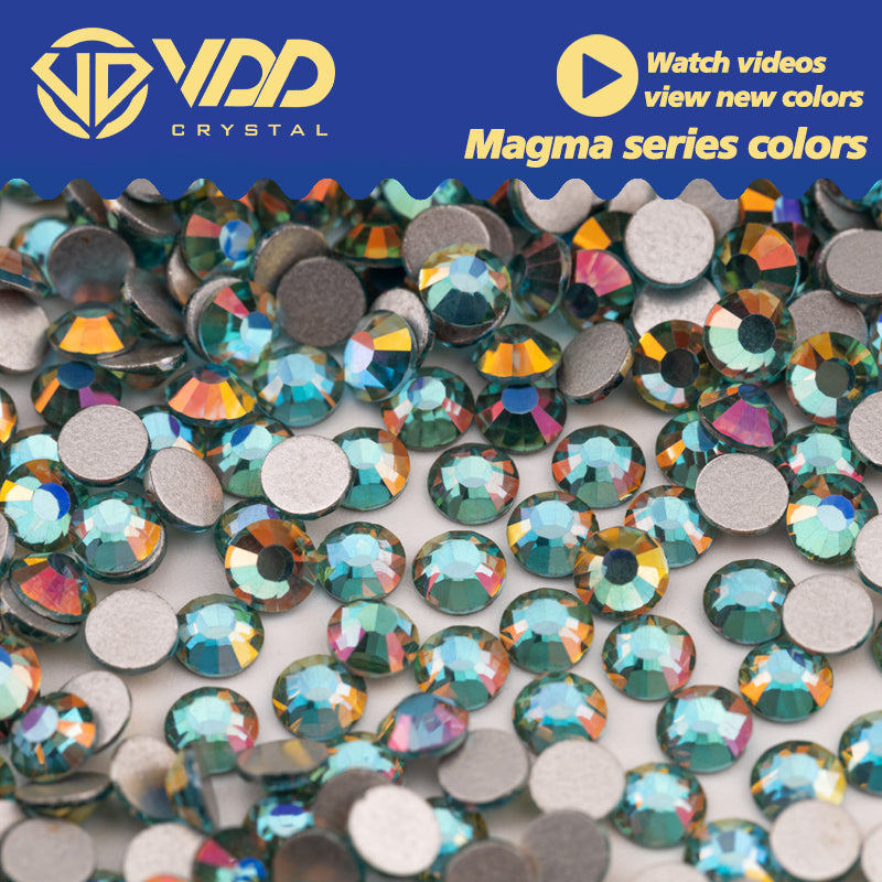 VDD 353 Magma Aquamarine  Ocean Series High Quality Non-hotfix Glass Crystal Rhinestones Flatback Strass Stones