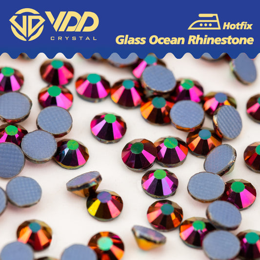 VDD  070 Magic Rose Ocean Series High Quality  Hot-Fix Glass Crystal Rhinestones Flatback Strass Stones