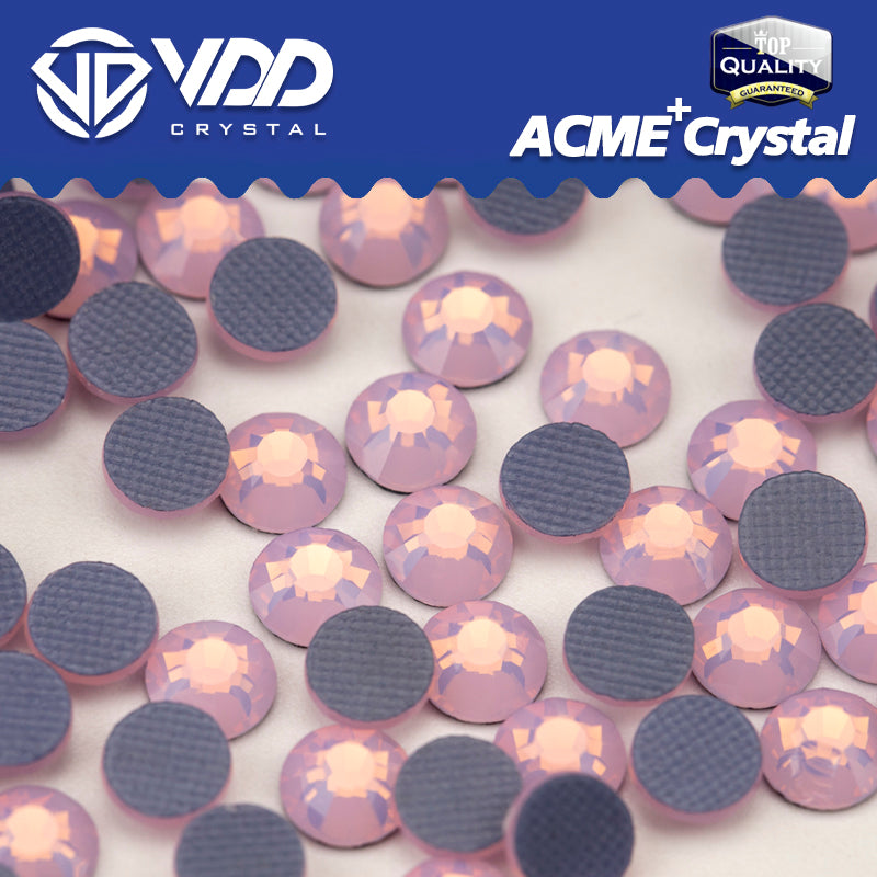 VDD 047 Pink Opal  ACME+Series AAAAA Top Quality Hot-Fix Glass Crystal Rhinestones Flatback Strass Stones