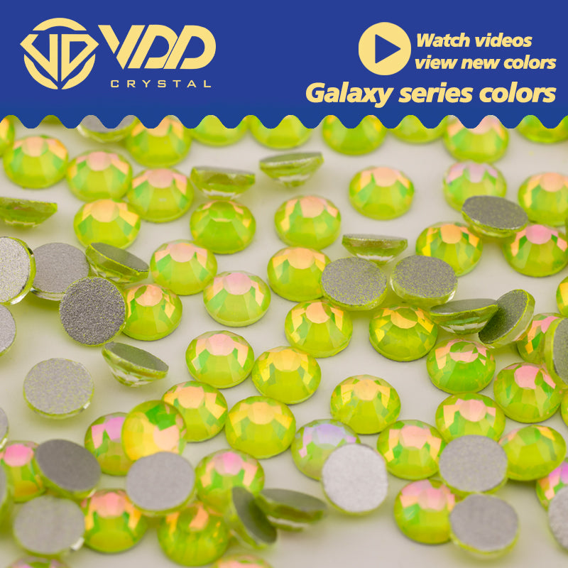 VDD 410 Galaxy-Yellow Ocean Series High Quality Non-hotfix Glass Crystal Rhinestones Flatback Strass Stones