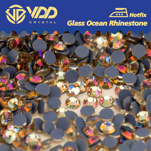 VDD 225 Memory Ocean Series High Quality  Hot-Fix Glass Crystal Rhinestones Flatback Strass Stones