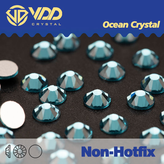 VDD 025 Indicolite Ocean Series High Quality Non-hotfix Glass Crystal Rhinestones Flatback Strass Stones