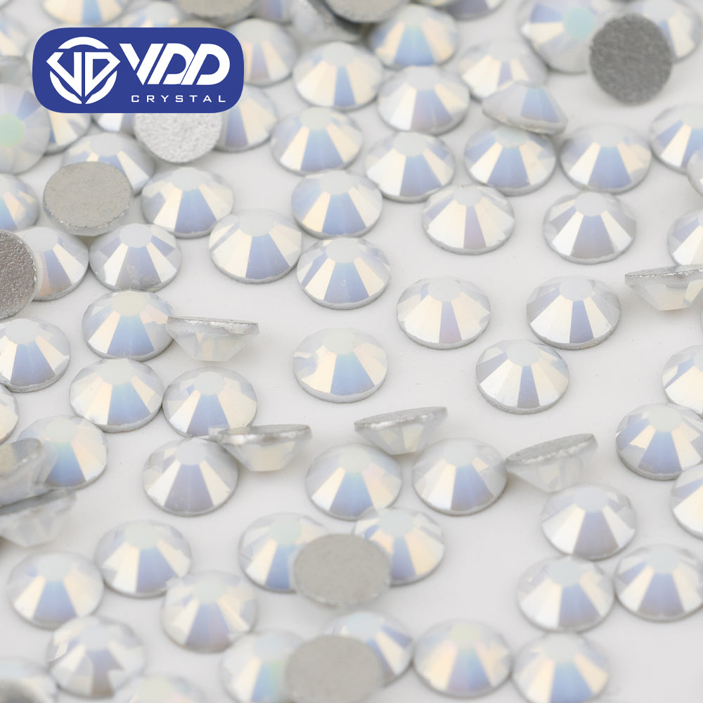 VDD 450 White-Glaze Ocean Series High Quality Non-hotfix Glass Crystal Rhinestones Flatback Strass Stones