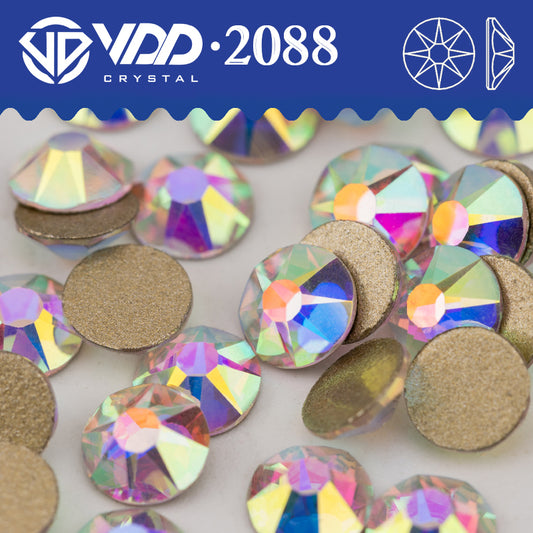 VDD 055 Crystal AB SS16-SS30 High Quality AAAAA 2088 8 Big 8 Small Rhinestone Flatback Glitter Stone Crafts Nail Art Accessories