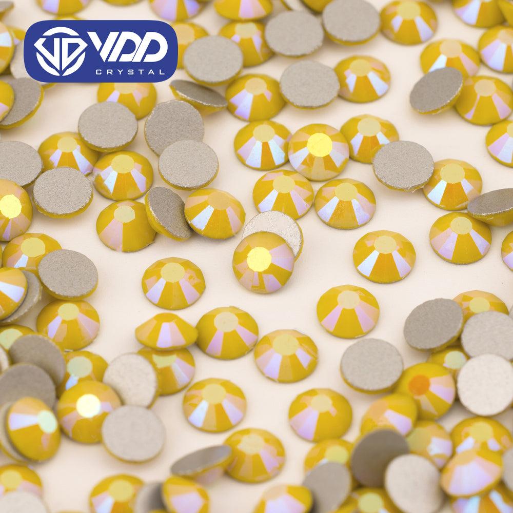 VDD 452 Yellow-Glaze Ocean Series High Quality Non-hotfix Glass Crystal Rhinestones Flatback Strass Stones