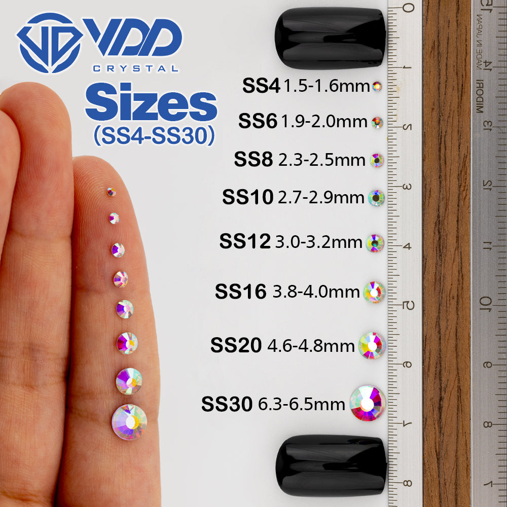 VDD 469 Blink-Sweet Pink Ocean  Series High Quality Non-hotfix Glass Crystal Rhinestones Flatback Strass Stones