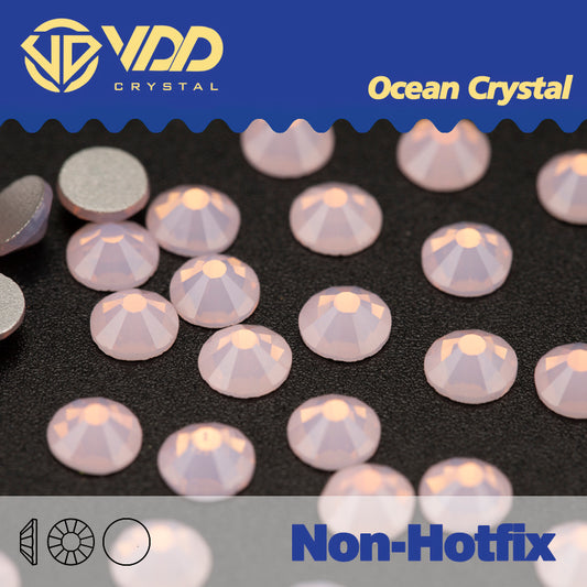 VDD 047 Pink Opal Ocean Series High Quality Non-hotfix Glass Crystal Rhinestones Flatback Strass Stones