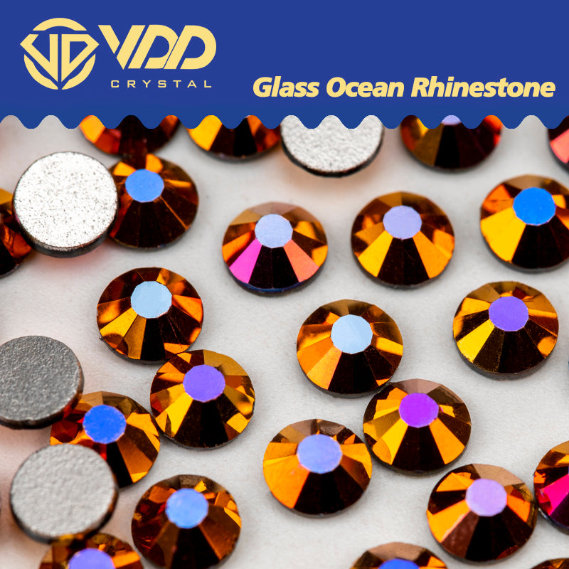 VDD 164 Magic Sun Ocean Series High Quality Non-hotfix Glass Crystal Rhinestones Flatback Strass Stones