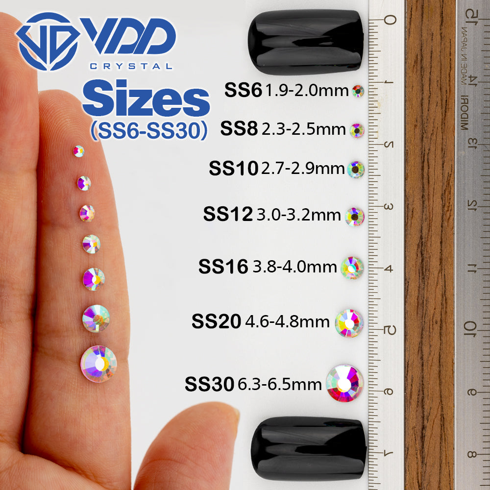 VDD 289 M Pink Ocean Series High Quality  Hot-Fix Glass Crystal Rhinestones Flatback Strass Stones