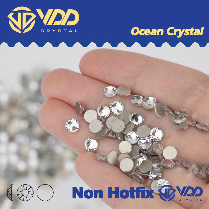 VDD 001 Crystal Ocean Series High Quality Non-hotfix Glass Crystal Rhinestones Flatback Strass Stones