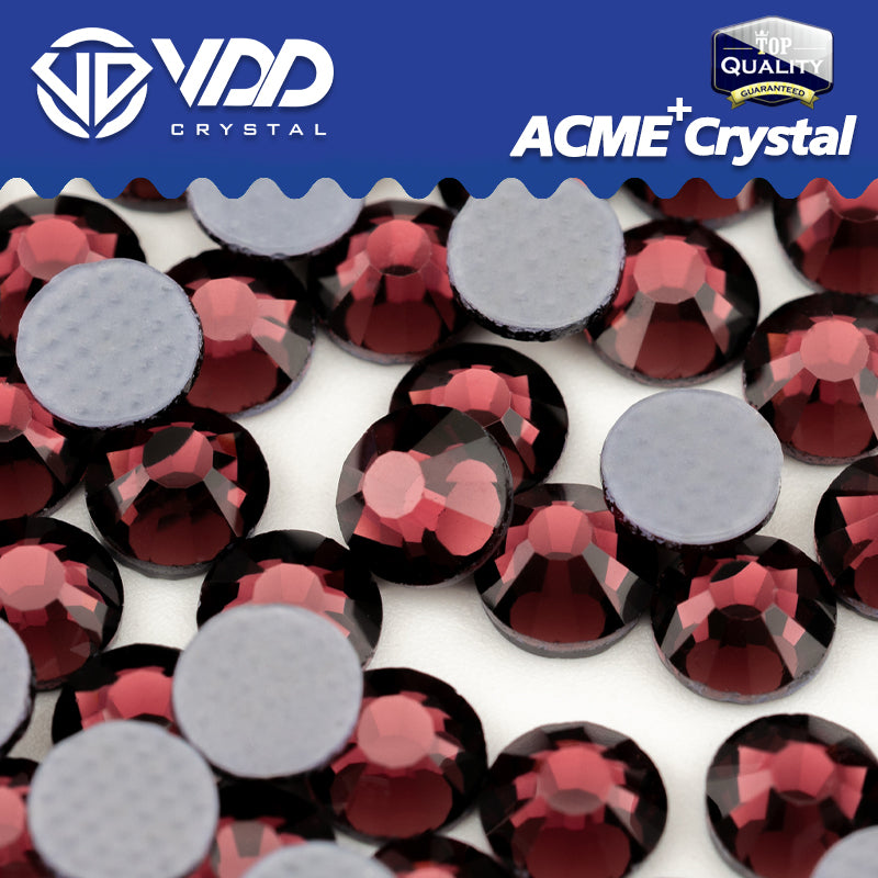 VDD 015 Burgundy ACME+Series AAAAA Top Quality Hot-Fix Glass Crystal Rhinestones Flatback Strass Stones