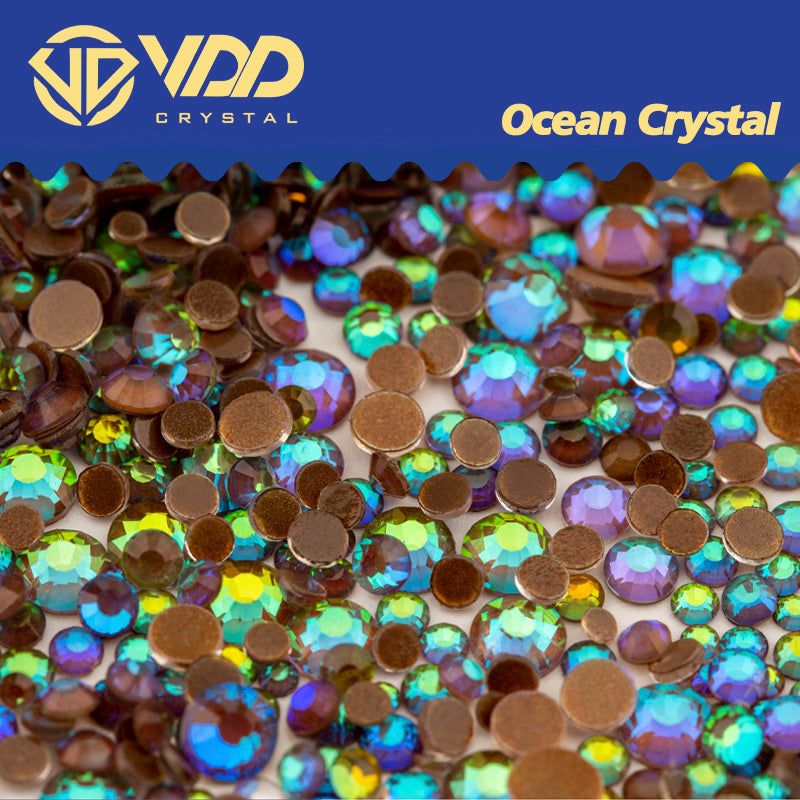 VDD 122 Green Dream  Ocean Series High Quality Non-hotfix Glass Crystal Rhinestones Flatback Strass Stones