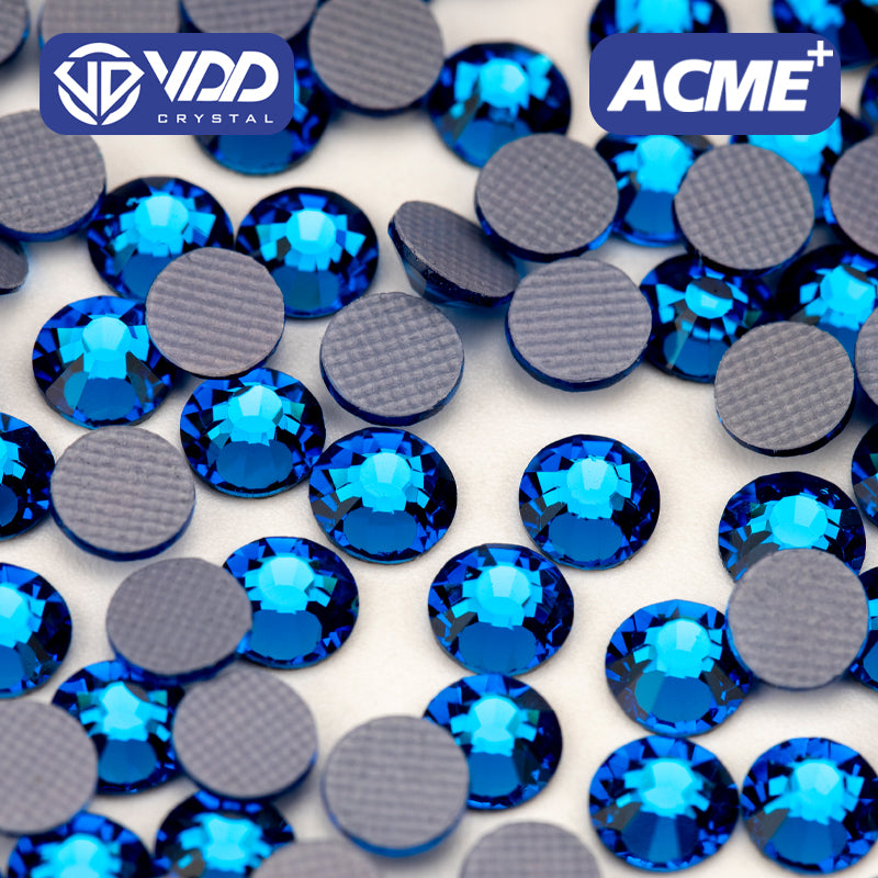 VDD 029 Capri Blue  ACME+Series AAAAA Top Quality Hot-Fix Glass Crystal Rhinestones Flatback Strass Stones