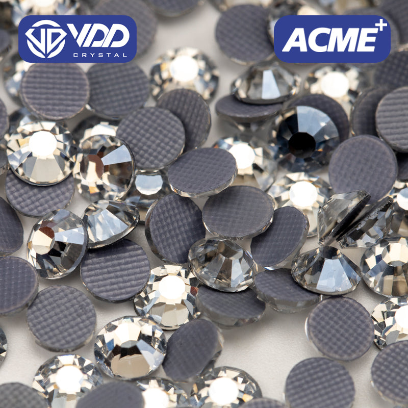 VDD 059 Sliver Shadow ACME+Series AAAAA Top Quality Hot-Fix Glass Crystal Rhinestones Flatback Strass Stones