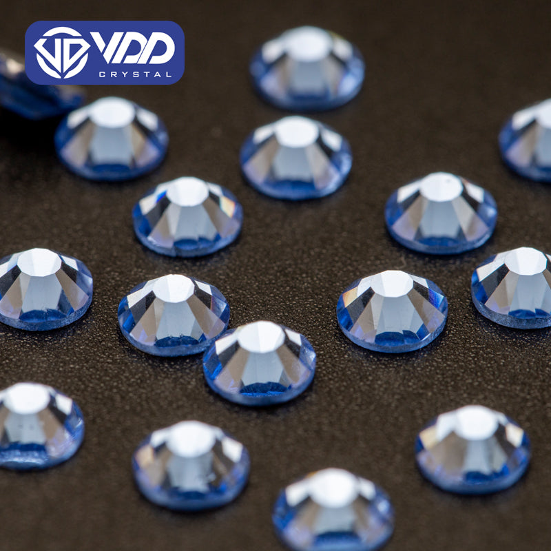 VDD 028 Light Sapphire  Ocean Series High Quality Non-hotfix Glass Crystal Rhinestones Flatback Strass Stones