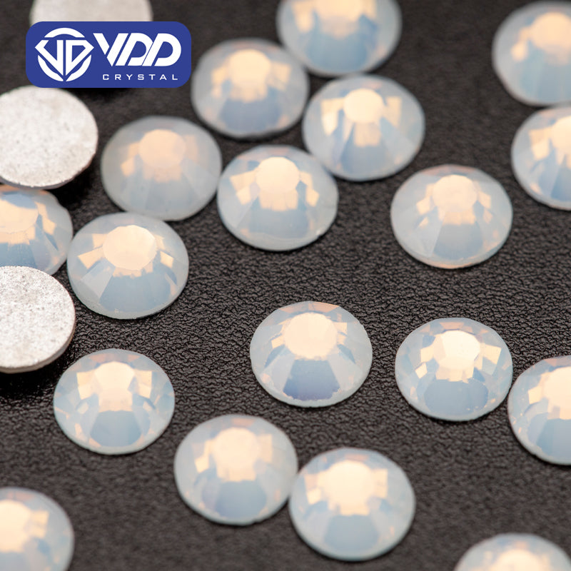 VDD 044 White Opal Ocean Series High Quality Non-hotfix Glass Crystal Rhinestones Flatback Strass Stones