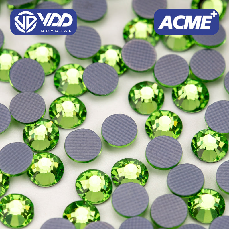 VDD 019 Peridot  ACME+Series AAAAA Top Quality Hot-Fix Glass Crystal Rhinestones Flatback Strass Stones