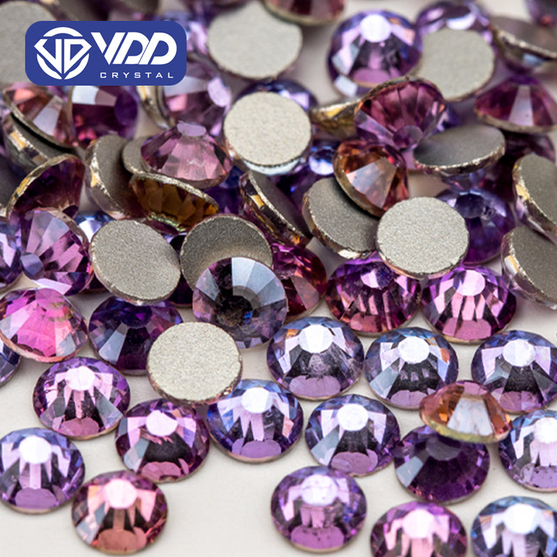 VDD 037 Angel Violet  Ocean Series High Quality Non-hotfix Glass Crystal Rhinestones Flatback Strass Stones