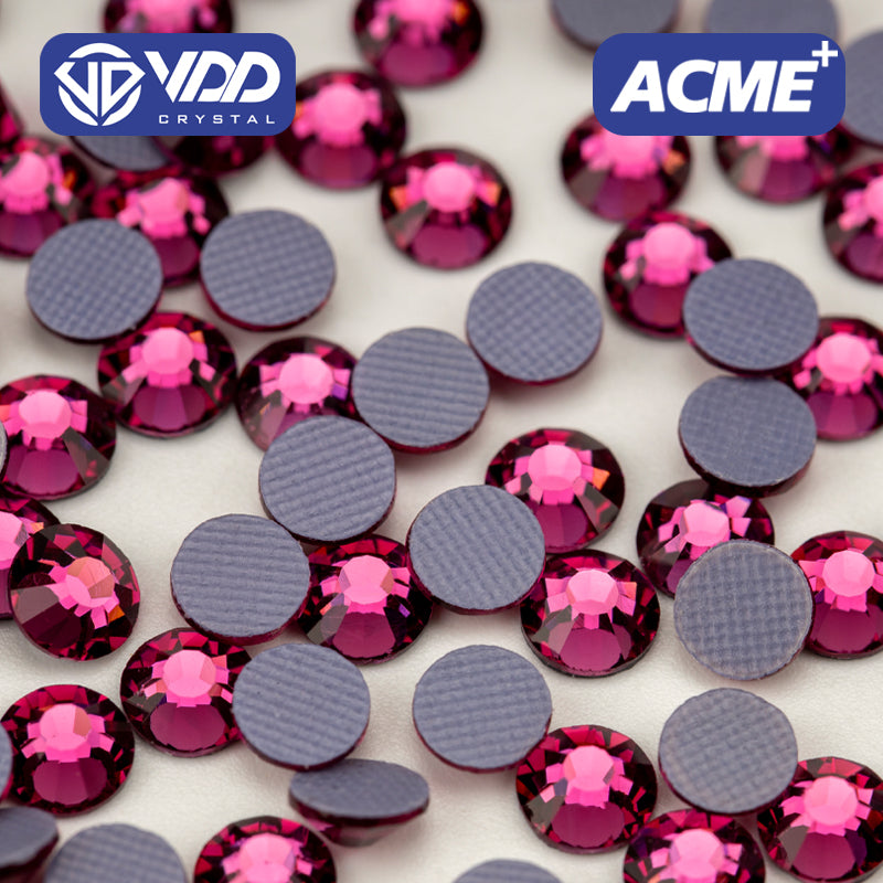 VDD 042 Fuchsia  ACME+Series AAAAA Top Quality Hot-Fix Glass Crystal Rhinestones Flatback Strass Stones