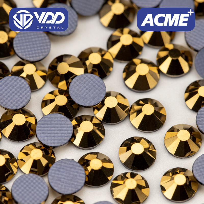 VDD 067 Aurum  ACME+Series AAAAA Top Quality Hot-Fix Glass Crystal Rhinestones Flatback Strass Stones