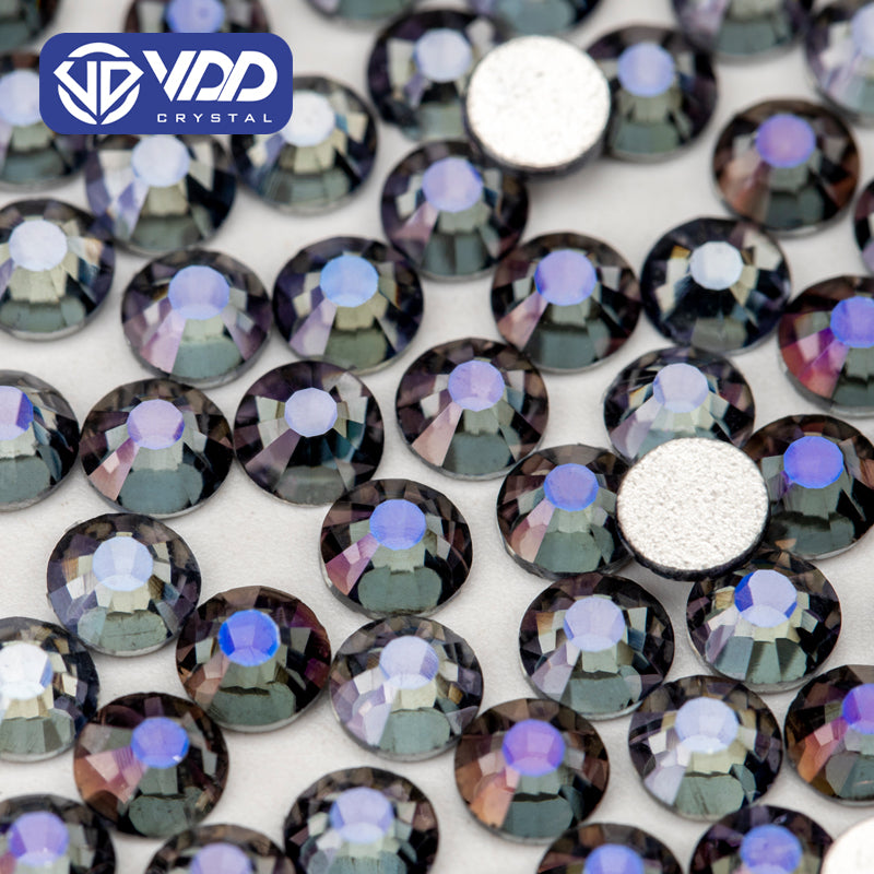 VDD 120 Night Purple  Ocean Series High Quality Non-hotfix Glass Crystal Rhinestones Flatback Strass Stones