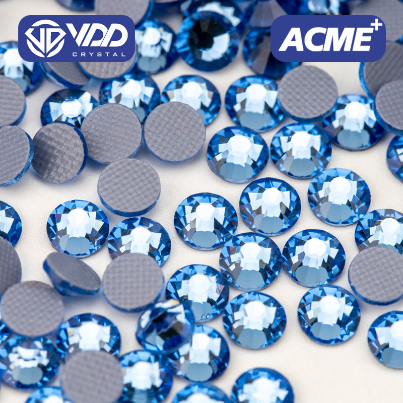 VDD 028 Lt.Sapphire ACME+Series AAAAA Top Quality Hot-Fix Glass Crystal Rhinestones Flatback Strass Stones