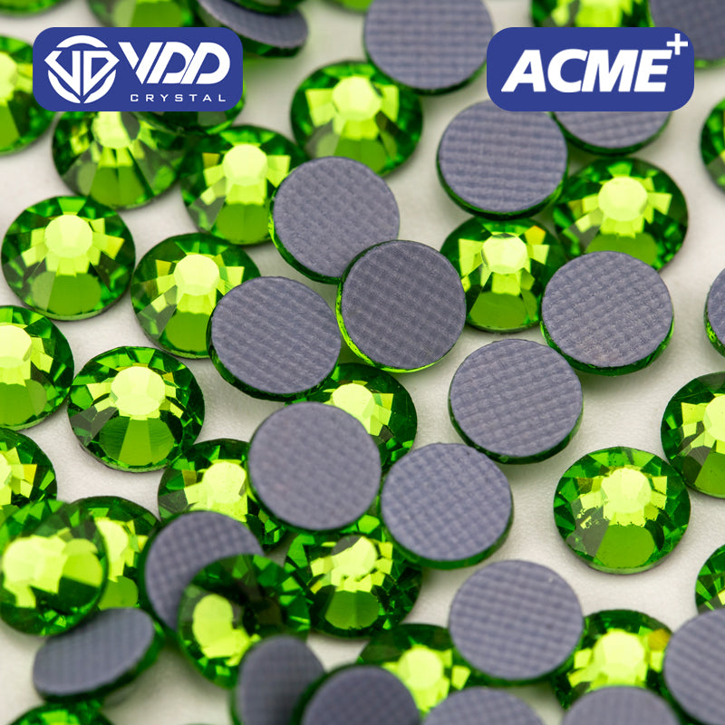 VDD 020 Green ACME+Series AAAAA Top Quality Hot-Fix Glass Crystal Rhinestones Flatback Strass Stones