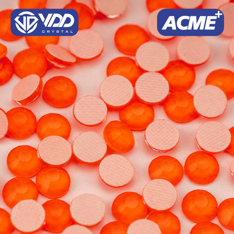 VDD  287 M Red Orange  ACME+Series AAAAA Top Quality Hot-Fix Glass Crystal Rhinestones Flatback Strass Stones