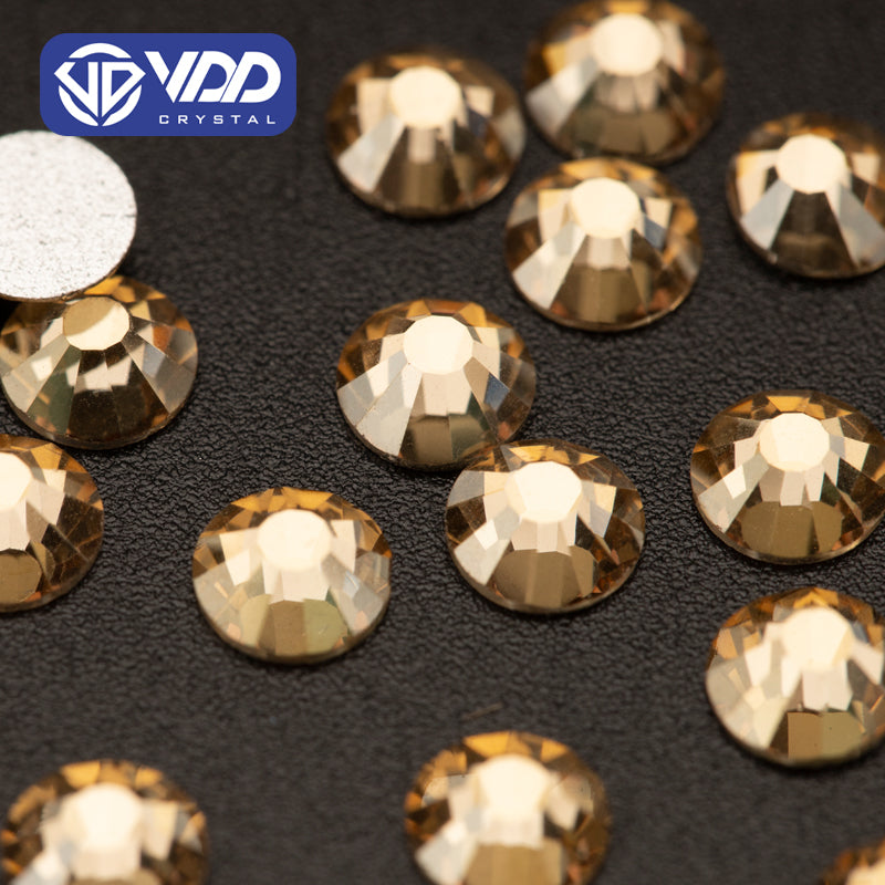 VDD 058 Golden Shadow Ocean Series High Quality Non-hotfix Glass Crystal Rhinestones Flatback Strass Stones