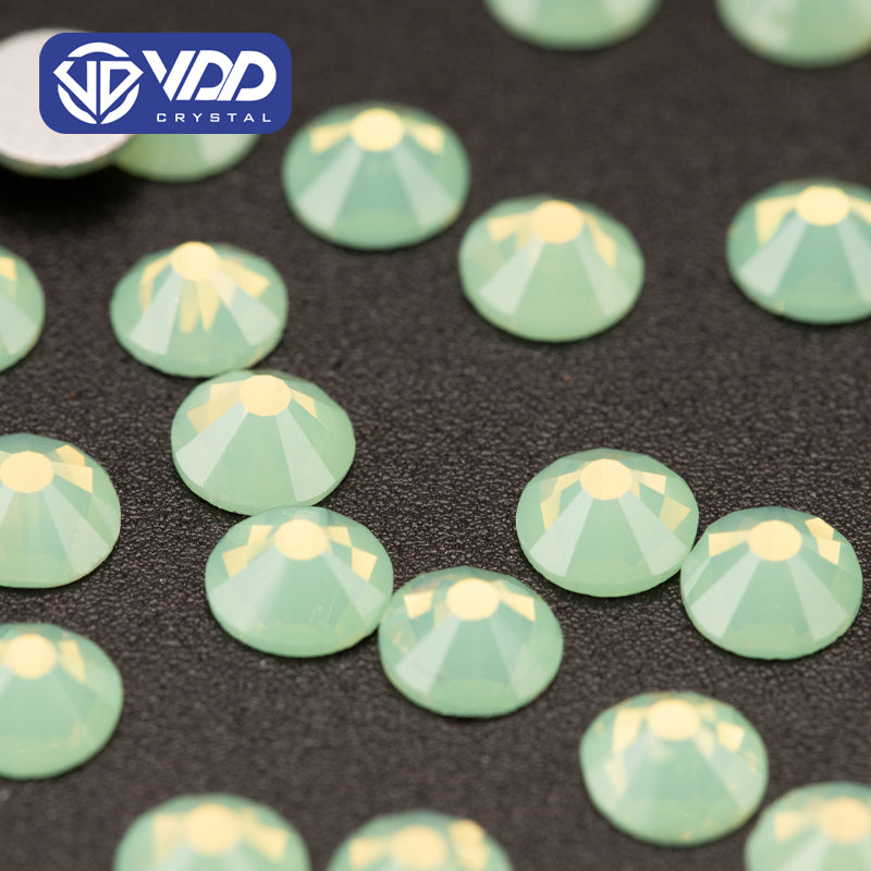 VDD 046 Green Opal  Ocean Series High Quality Non-hotfix Glass Crystal Rhinestones Flatback Strass Stones