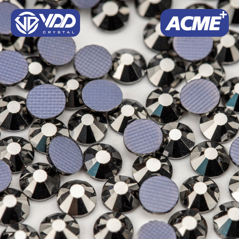 VDD 065 Hematite  ACME+Series AAAAA Top Quality Hot-Fix Glass Crystal Rhinestones Flatback Strass Stones