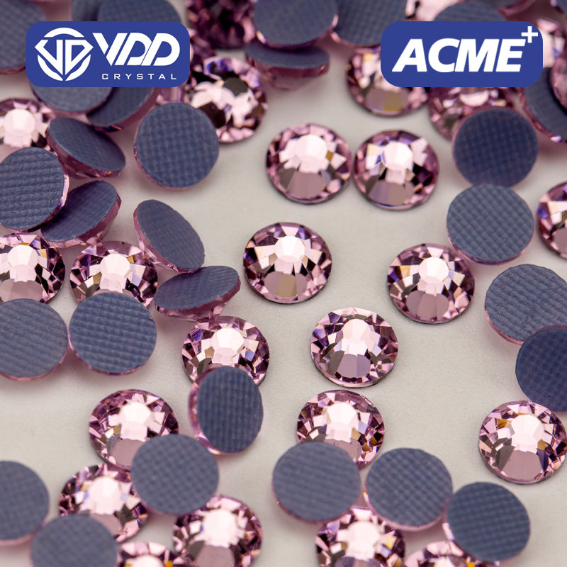 VDD 040 Light Rose ACME+Series AAAAA Top Quality Hot-Fix Glass Crystal Rhinestones Flatback Strass Stones